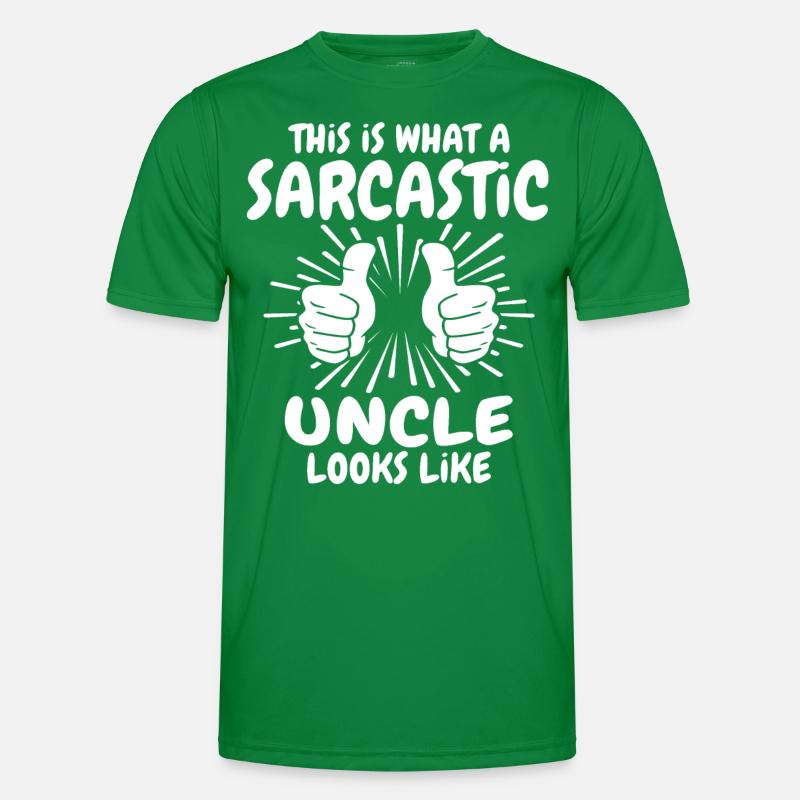 Sarkastischer Onkel Männer Funktions-T-Shirt