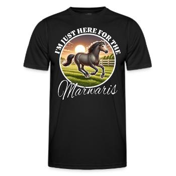 Dictons marwaris amusants - T-shirt sport Homme - noir - Devant - AI Model Male 178 dark (178cm)