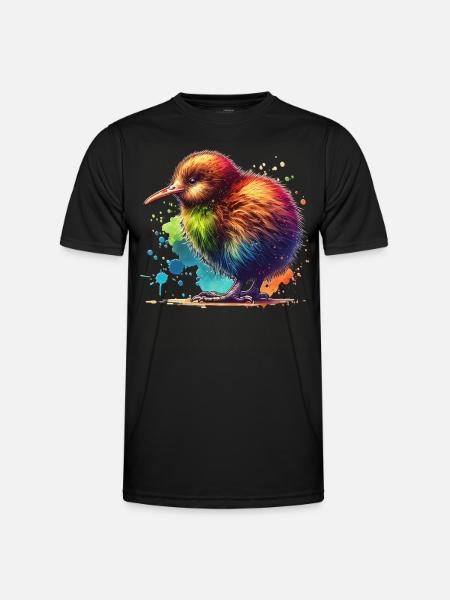 Kiwi Bird - Men's Functional T-Shirt - black