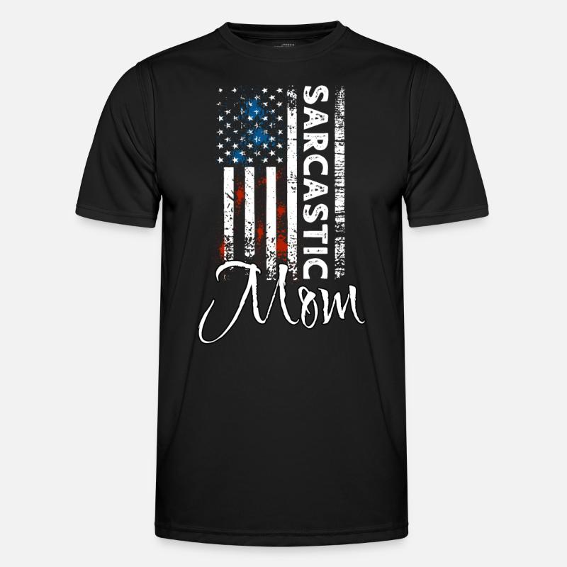 Sarcastic mom - Men's Functional T-Shirt - black