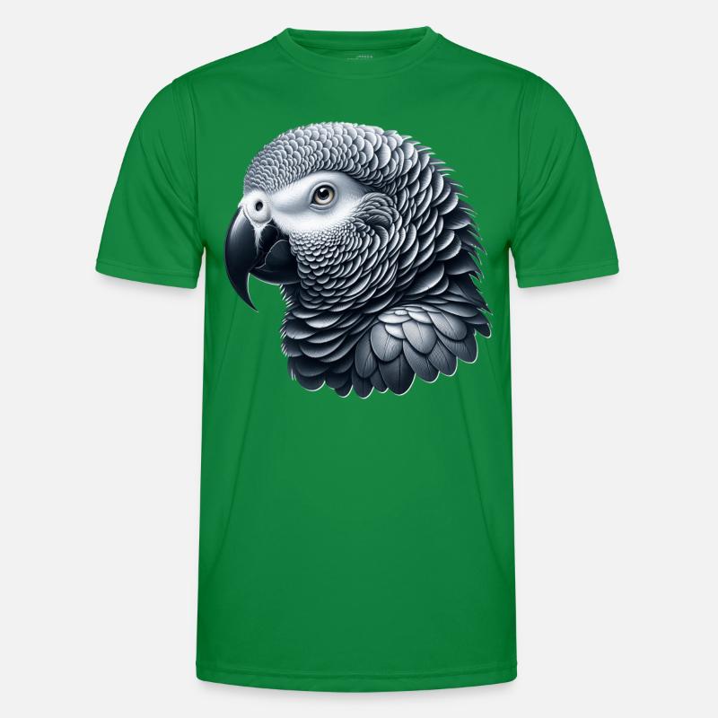 Graupapagei Männer Funktions-T-Shirt