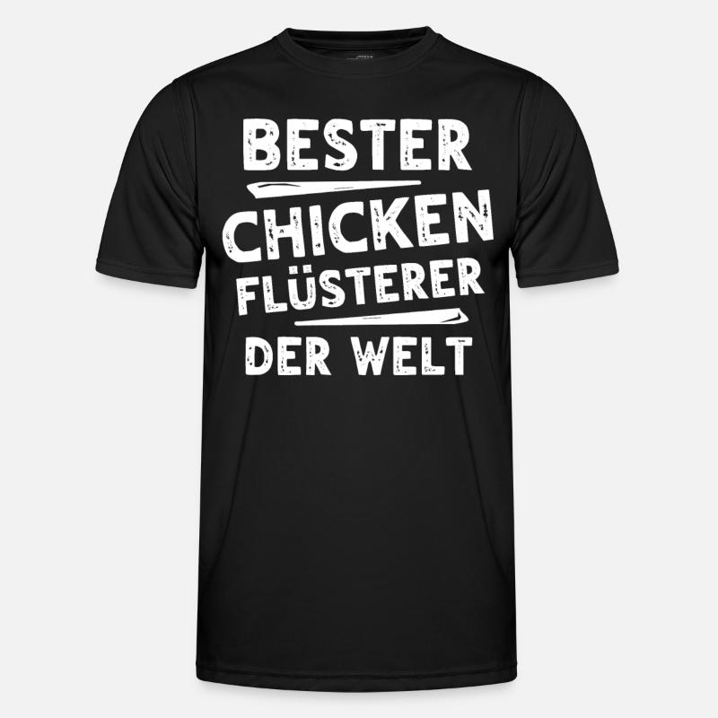 Chicken - Männer Funktions-T-Shirt - Schwarz