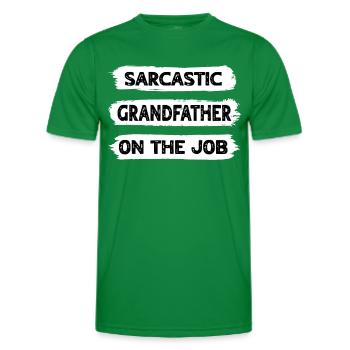 Sarkasmus Grossvater - Männer Funktions-T-Shirt - Kelly Green - Vorne - AI Model Male 178 dark (178cm)