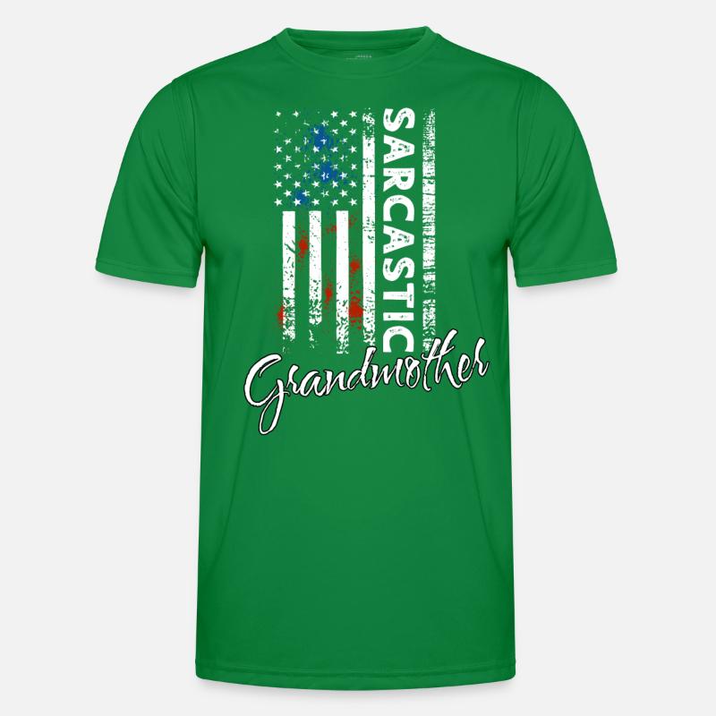 Sarkastische Grossmutter Männer Funktions-T-Shirt