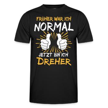 Dreher Spruch - Männer Funktions-T-Shirt - Schwarz - Vorne - AI Model Male 178 dark (178cm)