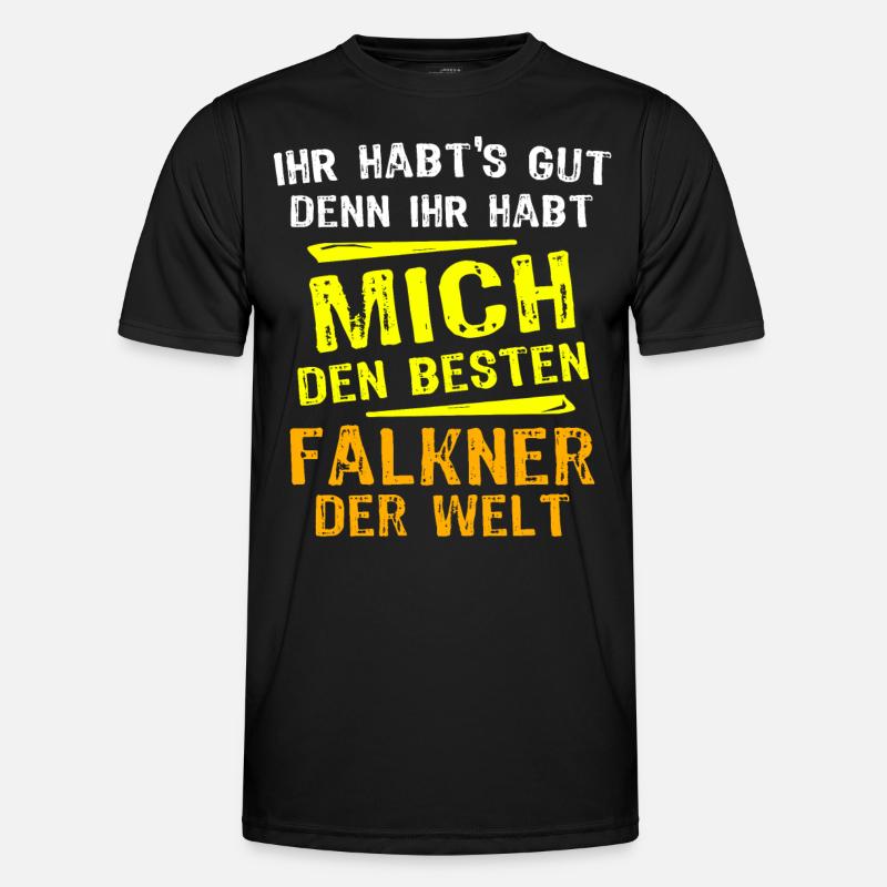 Falkner Geschenk Männer Funktions-T-Shirt