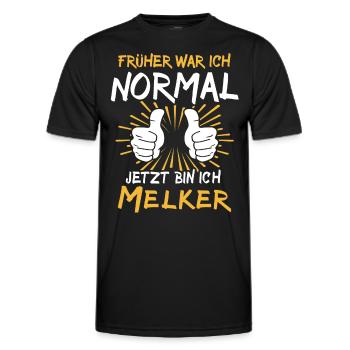 Melker Spruch - Männer Funktions-T-Shirt - Schwarz - Vorne - AI Model Male 178 dark (178cm)