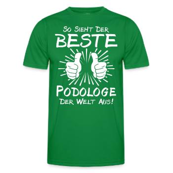 Best Podiatrist - Men's Functional T-Shirt - kelly green - Front - AI Model Male 178 dark (178cm)