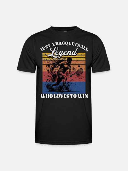 US Racquetball Player - Men's Functional T-Shirt - black