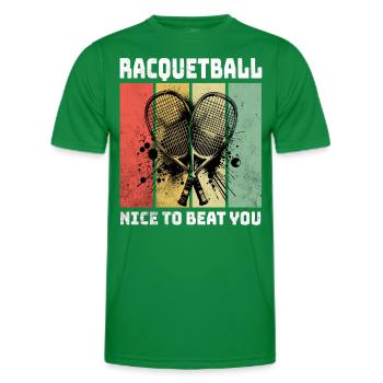 Dictons de racquetball - T-shirt sport Homme - vert - Devant - AI Model Male 178 dark (178cm)