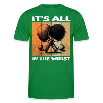 Ping-pong - T-shirt sport Homme - vert - Devant - AI Model Male 178 dark (178cm)