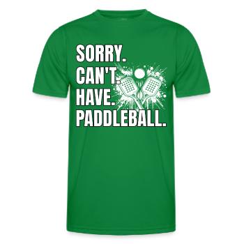 Drôle de dicton de paddleball - T-shirt sport Homme - vert - Devant - AI Model Male 178 dark (178cm)