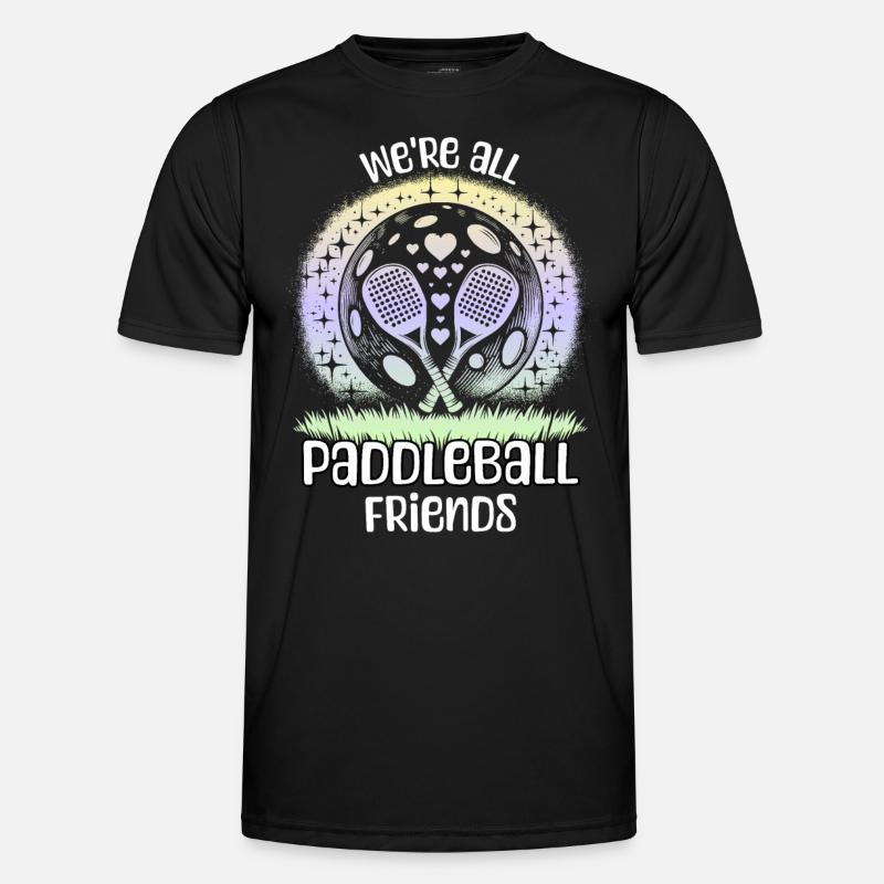 Paddleball Sprüche - Männer Funktions-T-Shirt - Schwarz
