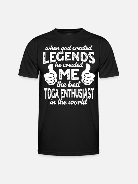 Bester Toga Legende - Männer Funktions-T-Shirt - Schwarz