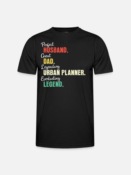 City Planner Dad - Men's Functional T-Shirt - black