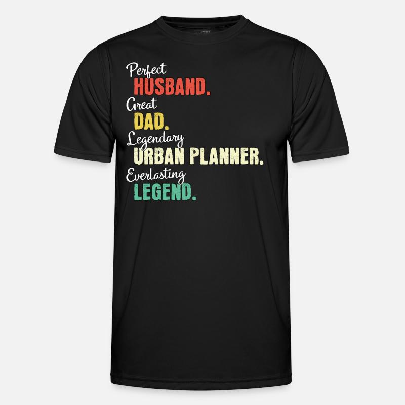 City Planner Dad - Men's Functional T-Shirt - black