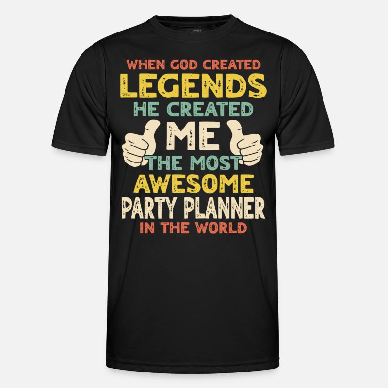 Party planner - Men's Functional T-Shirt - black