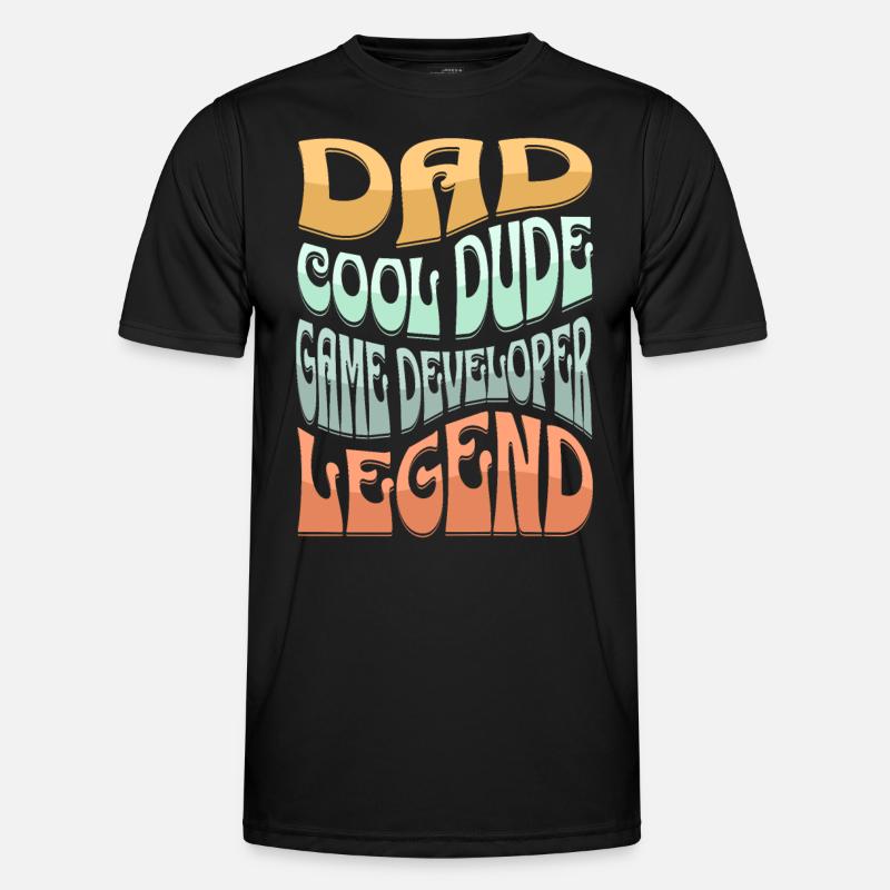 Dad Game Developer - Men's Functional T-Shirt - black