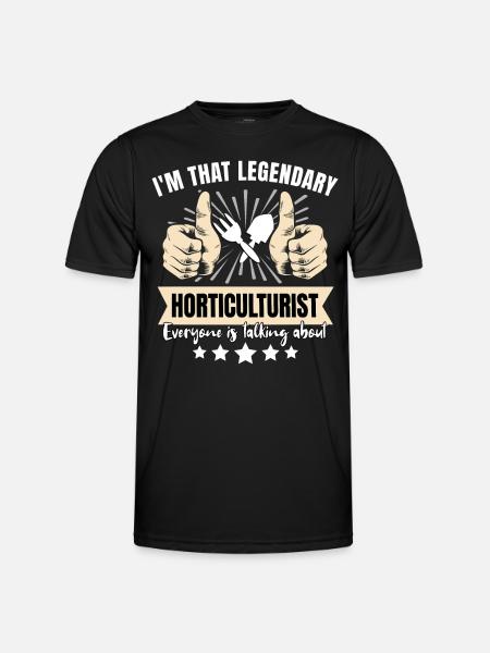 Legendärer Gartenbauer - Männer Funktions-T-Shirt - Schwarz