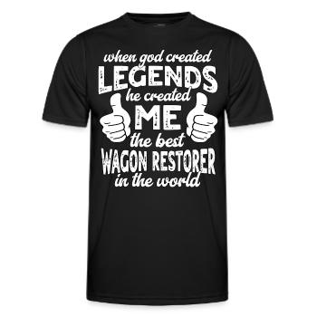 Best Weighing Restorer Legend - Men's Functional T-Shirt - black - Front - AI Model Male 178 dark (178cm)