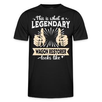 Legendary Weighing Restorer - Men's Functional T-Shirt - black - Front - AI Model Male 178 dark (178cm)