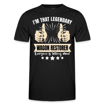 Legendary Weighing Restorer - Men's Functional T-Shirt - black - Front - AI Model Male 178 dark (178cm)
