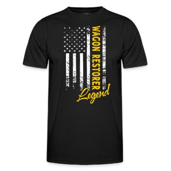 Weighing Restorer Legend - Men's Functional T-Shirt - black - Front - AI Model Male 178 dark (178cm)
