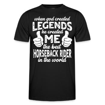 Best Rider Rider Legend - Men's Functional T-Shirt - black - Front - AI Model Male 178 dark (178cm)