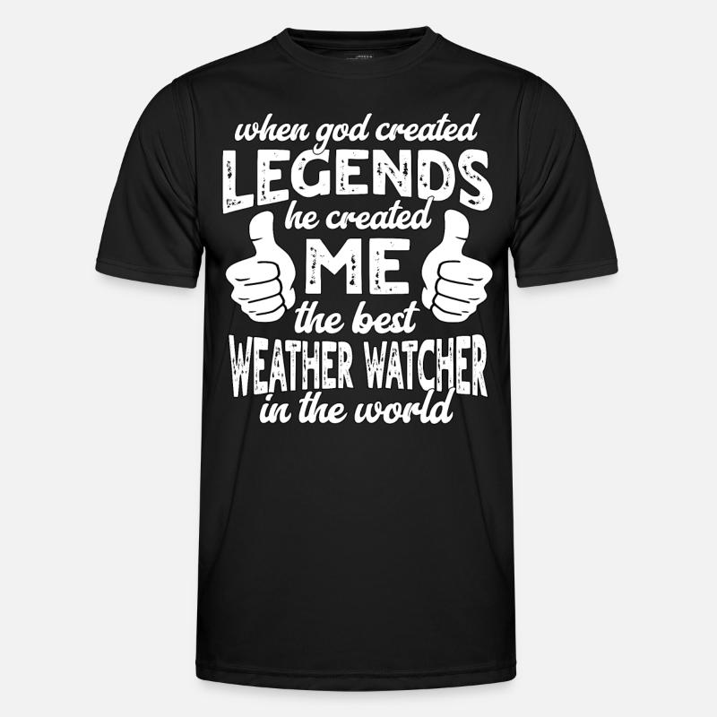 Best Weather Observer Legend - Men's Functional T-Shirt - black