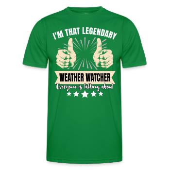 Legendary weather observer - Men's Functional T-Shirt - kelly green - Front - AI Model Male 178 dark (178cm)