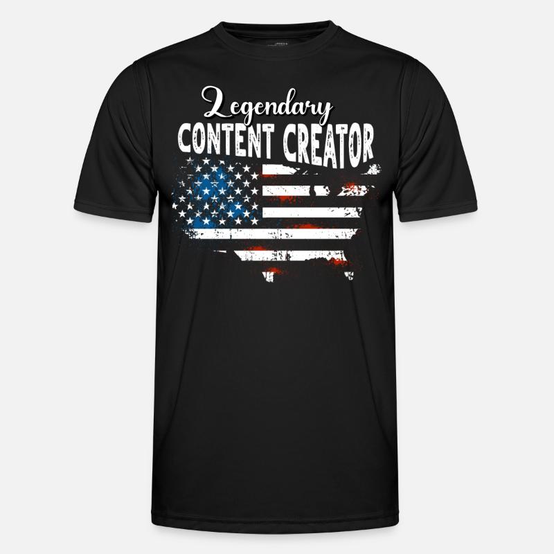 Content Creator US - Men's Functional T-Shirt - black