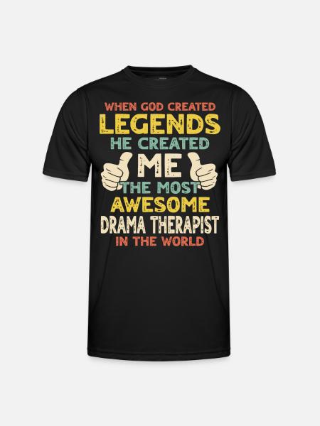 Dramatherapeut - Männer Funktions-T-Shirt - Schwarz