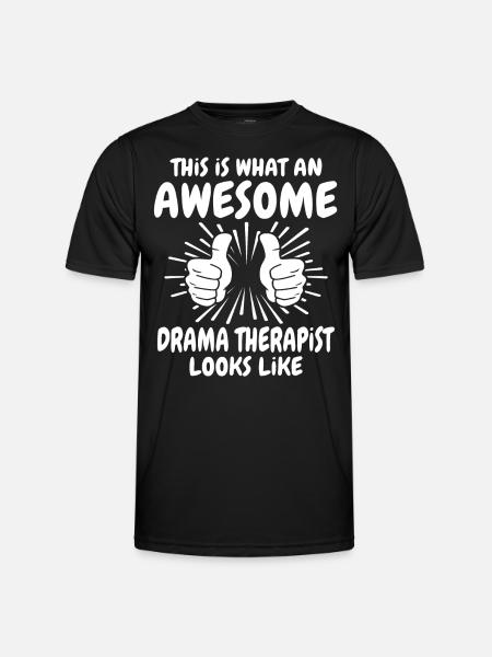 Dramatherapeut - Männer Funktions-T-Shirt - Schwarz