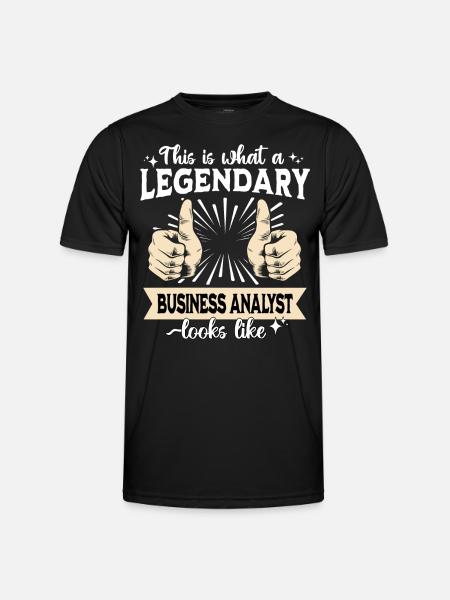 Analyste d’affaires légendaire - T-shirt sport Homme - noir
