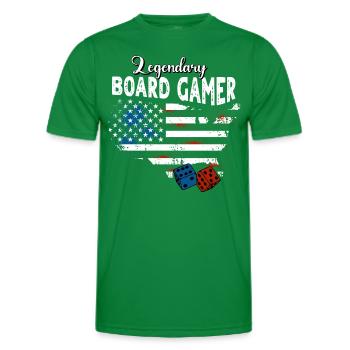 Jeu de société US - T-shirt sport Homme - vert - Devant - AI Model Male 178 dark (178cm)