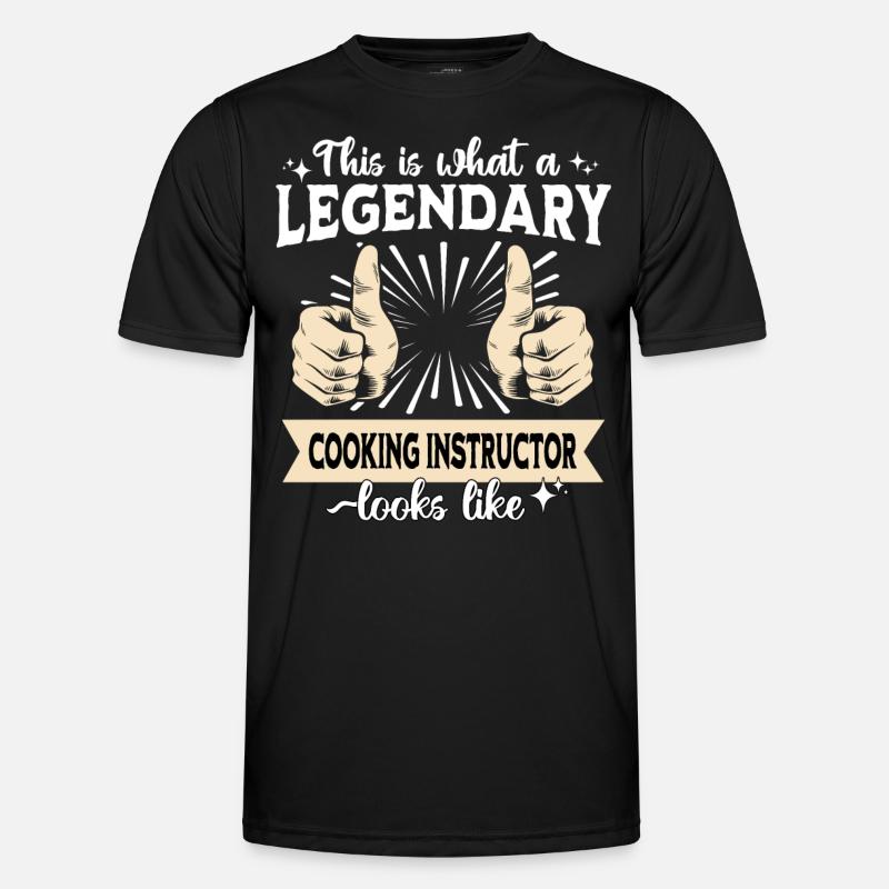 Legendary Cooking Instructor - Men's Functional T-Shirt - black