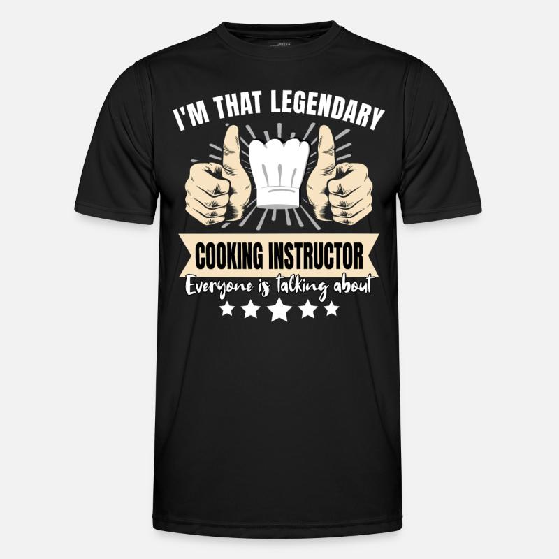 Legendary Cooking Instructor - Men's Functional T-Shirt - black