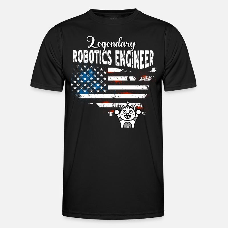 Robotics Engineer US - Men's Functional T-Shirt - black
