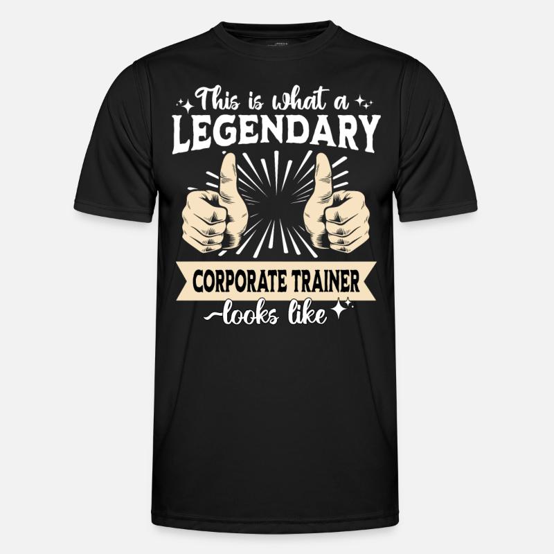 Legendärer Mitarbeitercoach - Männer Funktions-T-Shirt - Schwarz
