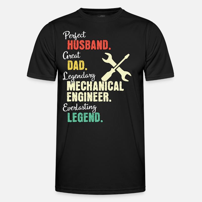 Mechanical Engineer Dad - Men's Functional T-Shirt - black
