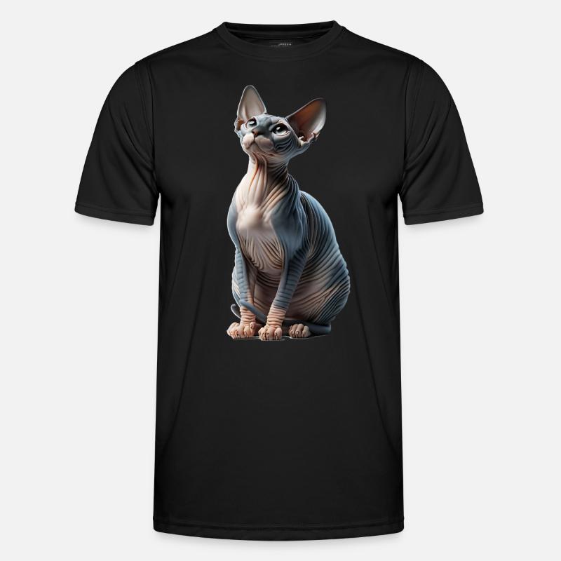 Sphynxkatze Sphynx Cat - Männer Funktions-T-Shirt - Schwarz