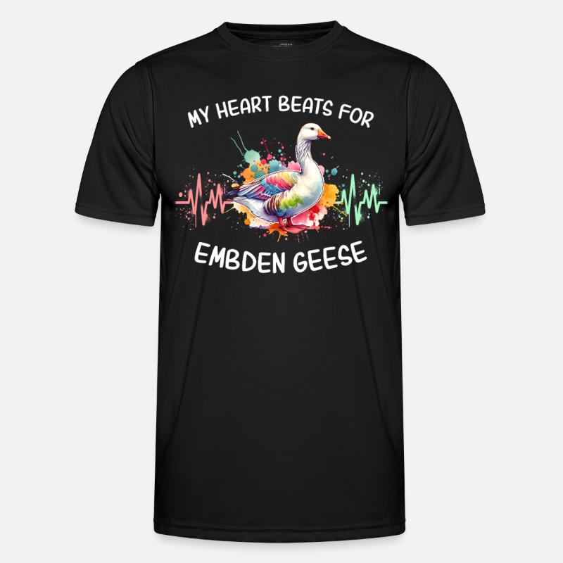 Emdengan's Heart Line - Men's Functional T-Shirt - black