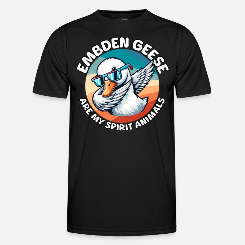Funny Emdengans sayings - Men's Functional T-Shirt - black