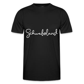 Schwaboland Schwabe Schwäbisch Schwaben - Männer Funktions-T-Shirt - Schwarz - Vorne - AI Model Male 178 dark (178cm)