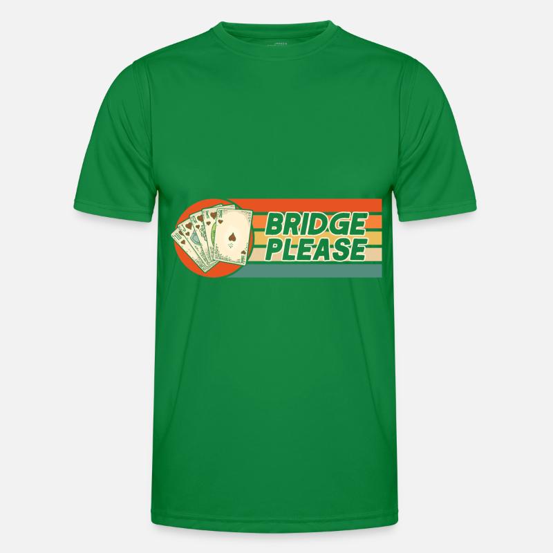 Bridge bitte Männer Funktions-T-Shirt