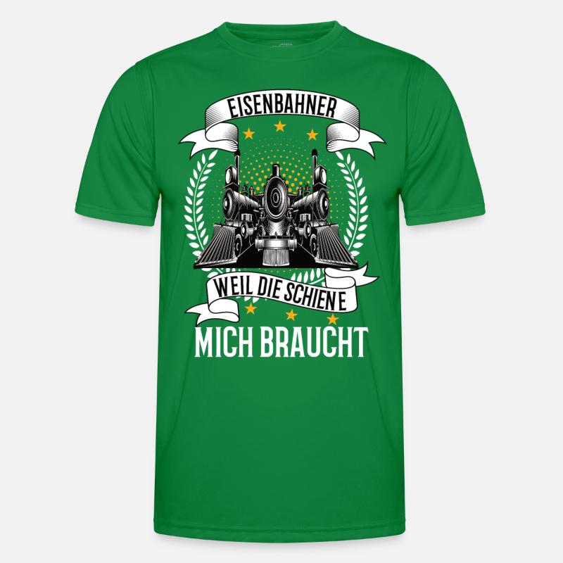 Modellbahn Eisenbahn Modelleisenbahn Modellbauer Männer Funktions-T-Shirt