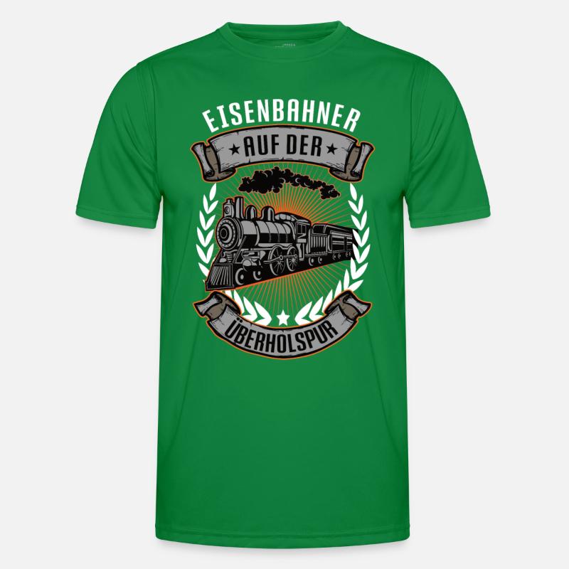 Modellbahn Eisenbahn Modelleisenbahn Modellbauer Männer Funktions-T-Shirt