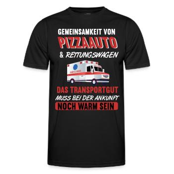 Rettungssanitäter Krankenwagen Rettungsdienst - Männer Funktions-T-Shirt - Schwarz - Vorne - AI Model Male 178 dark (178cm)