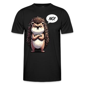 No Hedgehog Hedgehog Lovers Hedgehog Owners Hedgehog Keepers - Men's Functional T-Shirt - black - Front - AI Model Male 178 dark (178cm)