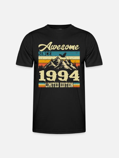 1994 Vintage Vintage fødselsdagsgave Retro - Funktionsshirt til herrer - sort